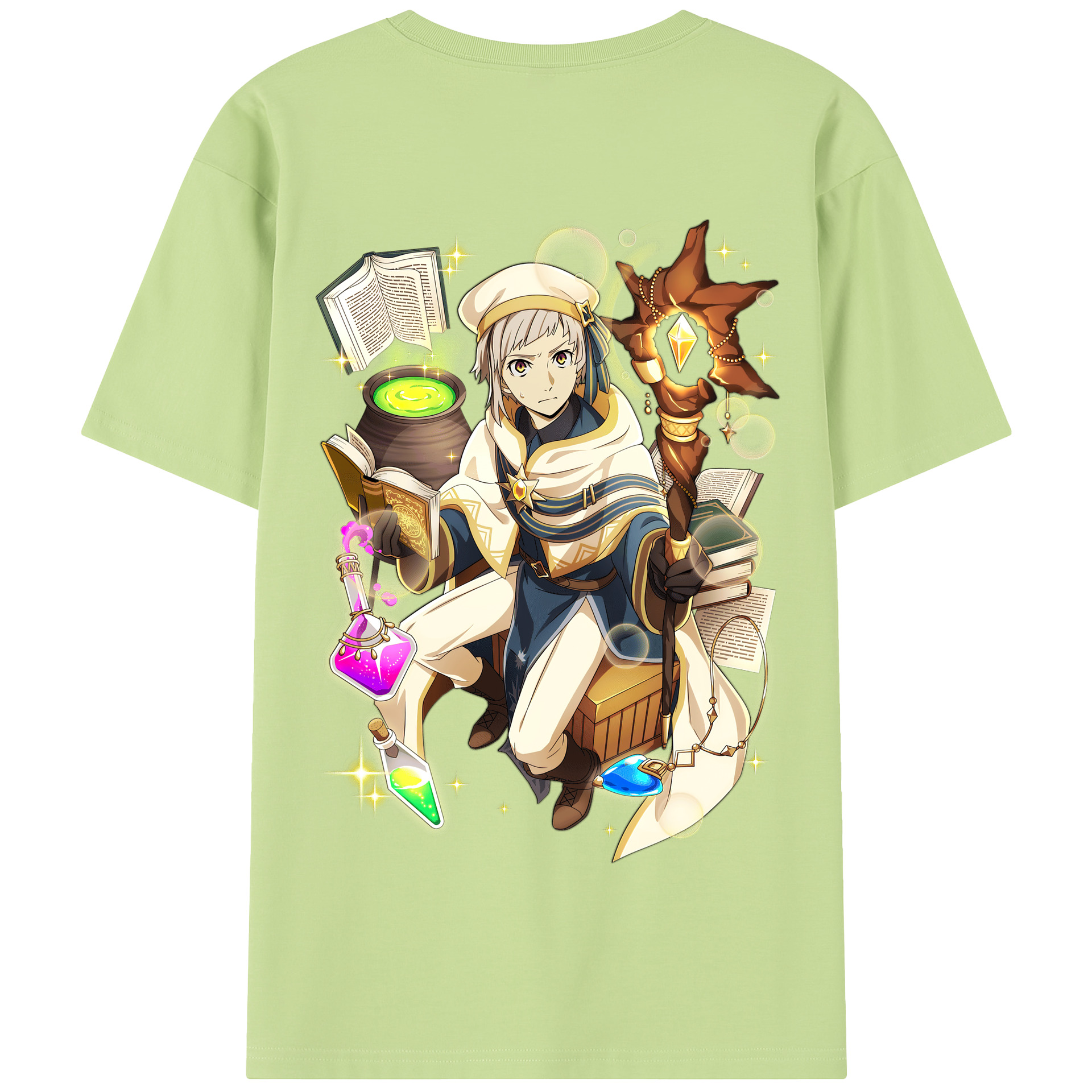（画像用） 文豪ストレイドッグス Bungo Stray Dogs 綿100％半袖Tシャツ（背面プリント）